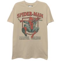 Camisa Marvel Spider-Man Swinging Graphic de manga curta Camisa Marvel Spider-Man Swinging Graphic de manga curta