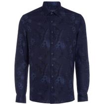 Camisa Masc Ml Estampada Azul - Dudalina - Social 3