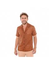Camisa Mascuina Renda Trabalhada