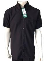 Camisa Masculina 1600 manga curta, microfibra, passa fácil com bolso modelagem tradicional Camisa Masculina 1600 manga curta, microfibra, passa fácil com bolso modelagem tradicional