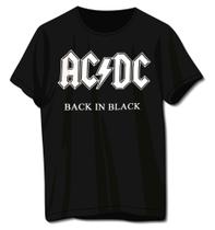 Camisa Masculina Acdc Black In Black Banda Camisa 100% Algodão