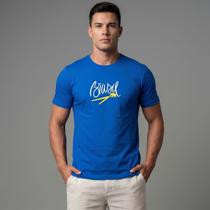 Camisa Masculina Algodão Estampada Verde Amarela Azul Brasil - Camisa Masculina Algodão Estampada Verde Amarela Azul Brasil -