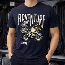 Camisa Masculina Allboy Gs Adventure Azul Marinho Esportiva Moto