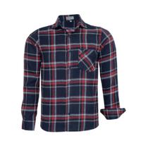 Camisa Masculina Amil Comfort Xadrez Manga Longa Flanelada Com Bolso 1819