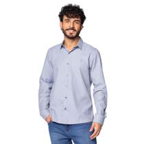 Camisa Masculina Amil Slim Level Azul Claro