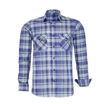 Camisa Masculina Amil Xadrez Manga Longa Dois Bolsos Comfort 100% Algodão 1777