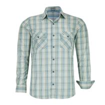 Camisa Masculina Amil Xadrez Manga Longa Dois Bolsos Comfort 100% Algodão 1777