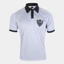 Camisa Masculina Atlético Mineiro Polo Supporter Cinza Oficial - Oldoni Sports