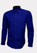 Camisa masculina azul