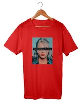 Camisa Masculina Billie Eilish Foto Cantora Pop