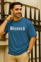Camisa Masculina Blessed Azul Camisa Masculina Blessed Azul