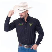 Camisa Masculina Bordada Texas Farm Original Ref: 33753