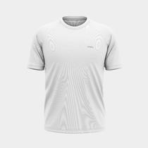 Camisa Masculina Branca TR4 Raglan Proteção Uv Respirável Térmica Manga Curta Academia Cotidiano Esportes