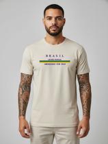 Camisa Masculina Brasil Copa 2026 Algodão Promoção Últimas Unidades Somos Fabricantes Melhor Custo Cor:Off WhiteTamanho