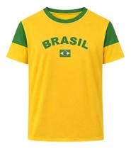 Camisa Masculina Brasil Copa do Mundo Torcedor Dengo Oficial