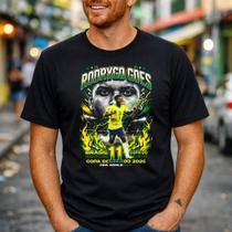 Camisa Masculina Brasil Futebol Camisa 11 Estampa Impacto Visual Estilo Urbano Conforto Casual Cor:PretoTamanho:P Camisa Masculina Brasil Futebol Camisa 11 Estampa Impacto Visual Estilo Urbano Conforto Casual Cor:PretoTamanho:P