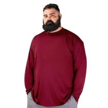 Camisa masculina BRISIRA, grande e alta, com proteção solar UPF 50+, azul marinho