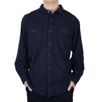 Camisa Masculina Broken Rules Cotelê Azul Marinho - 5703 Camisa Masculina Broken Rules Cotelê Azul Marinho - 5703
