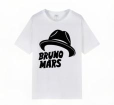 Camisa Masculina Bruno Mars Música Pop Camiseta 100% Algodão - SEMPRENALUTA