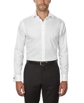 Camisa masculina Calvin Klein, modelagem regular, branca sem ferro