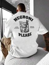 Camisa Masculina Camiseta Drink Negroni Moda Basica Algodao