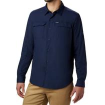 Camisa Masculina Columbia ML Silver Ridge Colegiate Navy 183