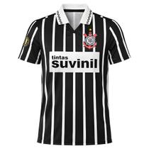 Camisa Masculina Corinthians Retrô Suvinil 1995 Licienciada - Camisa Masculina Corinthians Retrô Suvinil 1995 Licienciada -
