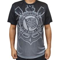Camisa Masculina Corinthians Timão Millenium Preto Cinza Spr