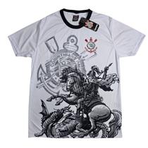 Camisa Masculina Corinthians Timão São Jorge Branco SPR