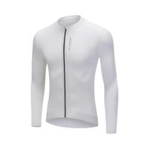 Camisa Masculina De Ciclismo De Manga Comprida Com Zíper, Ajuste Fino, Camisa Esportiva Profissional