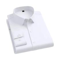 Camisa Masculina de Manga Comprida Sem Passar - Gola Alta para Trabalho Profissional