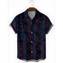 Camisa Masculina De Verão Com Estampa De Panda 2024 Estilo Retrô De Rua Harajuku Praia Do Havaí