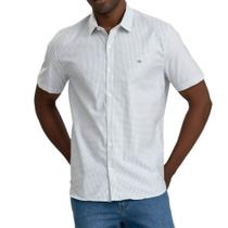 Camisa Masculina Docthos MC Relaxed Fit Xadrez Branca - 8499 Camisa Masculina Docthos MC Relaxed Fit Xadrez Branca - 8499