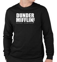 Camisa Masculina Dunder Mifflin The Office Blusa Camisa Manga Longa