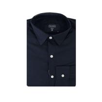 Camisa Masculina Eleven ML Básica Preto - S0122