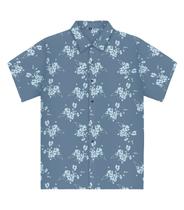 Camisa Masculina Em Tricoline Diametro Azul