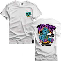 Camisa Masculina Estampado Frente e Costa Urso Magraf 09 Style Camisa 100% Algodão Básica e Leve