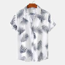 Camisa Masculina Estilo Etnico Moda Verão Praia Festas