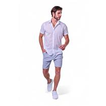 Camisa Masculina Fio a Fio Manga Curta Rabbitohs