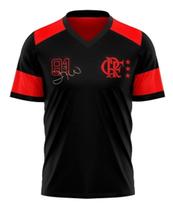 Camisa Masculina Flamengo 1981 Libertadores Zico Black Edition