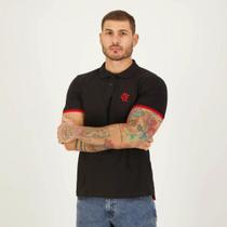 Camisa Masculina Flamengo Polo CRF Preta