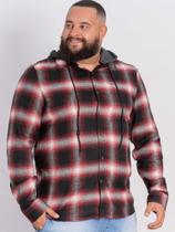 Camisa Masculina Flanelada Xadrez Plus Size