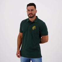Camisa Masculina Fluminense Polo Verde Oficial - Braziline
