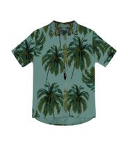 Camisa Masculina Folhagens Rovitex Verde