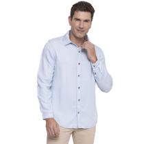 Camisa Masculina Fred Soft Índigo Claro