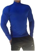 Camisa masculina gola alta/segunda pele/com proteção uv fator 50