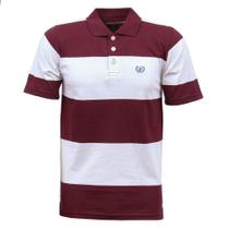 Camisa Masculina Gola Polo Vinho Dock's 33045