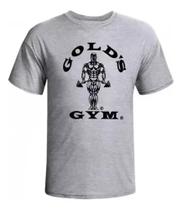 Camisa Masculina Gold's Gym Bodybuilder Treino Poliéster