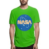 Camisa masculina GTUGHDK retrô vintage verde da NASA Camisa masculina GTUGHDK retrô vintage verde da NASA