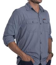 Camisa Masculina Hard Adventure Safari Proteção Uv50+